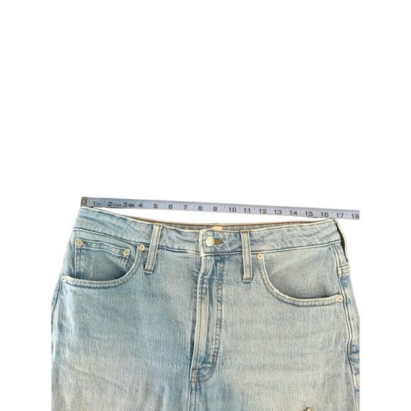 Madewell Fiore Wash Bedazzled Artsy The Curvy Perfect Vintage Jean Size 30‎ - Picture 12 of 16